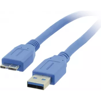 Kramer C-USB3/MICROB USB 3.2 Gen 1 kabelis, USB-A uz Micro-USB B, 1,8 m, zils 96-02356006