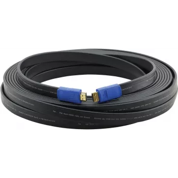 Kramer C-HM/HM/FLAT/ETH-50 High-Speed HDMI kabelis ar Ethernet, plakans, 15,2 m, melns 97-01014050