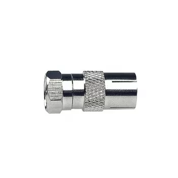 AXING CFA100 adapteris IEC female uz F male 75 Ohm CFA00100