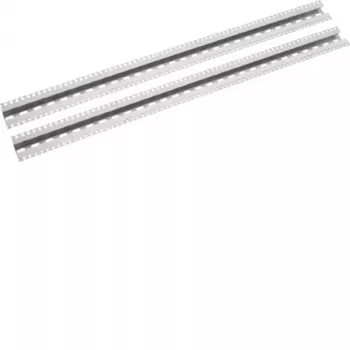 Hager MES-KSB150 kabeļu fiksācijas sliede, 150 mm, 10 skavas, cinkots tērauds, uzspraužama