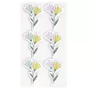 Artoz 3D ziedu papīra uzlīmes, 6 gabali, pašlīmējošas, dažādi ziedu dizaini, radošiem darbiem, scrapbooking, apsveikumu izgatavošanai, dekorēšanai, daudzkrāsu, matēts apdare 185600-222