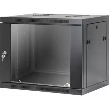 Intellinet 19 collu tīkla sienas skapis, bez instrumentiem montējams, 9U, 450 mm dziļums, melns RAL 9005 (716833)