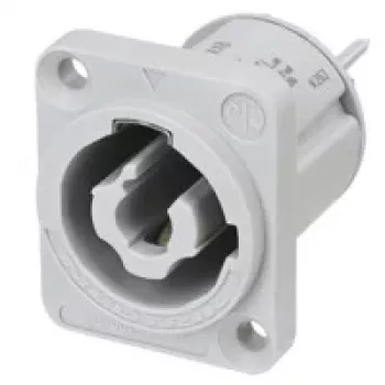 Neutrik NAC3MPXXB powerCON TRUE1 TOP korpusa savienotājs, vīrišķais, 2+PE, 20 A, 250 V AC, pelēks, panelī montējams