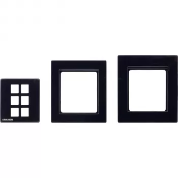 Kramer Electronics RC-206/RC-306 EU paneļa komplekts 80/86 (B) - melns rāmis un priekšpanelis ES versijas RC-206/RC-306 30-00020599