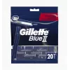 Gillette Blue II vienreizlietojamie skuvekļi vīriešiem, 20 gab., divas asmenis ar Lubrastrip 7702018466757