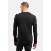 Odlo Merino 200 BL Top Crew Neck LS pamata slāņa krekls - melns - XXL