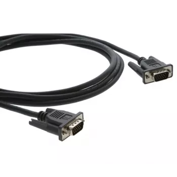 Kramer C-MGM/MGM-6 VGA kabelis, HD-15 tēviņš uz HD-15 tēviņš, 1,8 m, liets, melns 92-7201006