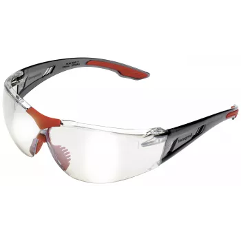 Honeywell AIDC 1035641 Aizsargbrilles ar caurspīdīgām lēcām, sarkans rāmis