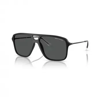 Armani Exchange AX4150SU vīriešu saulesbrilles, melns rāmis, pelēkas lēcas, 59/15/145 mm AX4150SU80588