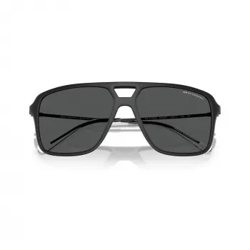 Armani Exchange AX4150SU vīriešu saulesbrilles, melns rāmis, pelēkas lēcas, 59/15/145 mm AX4150SU80588