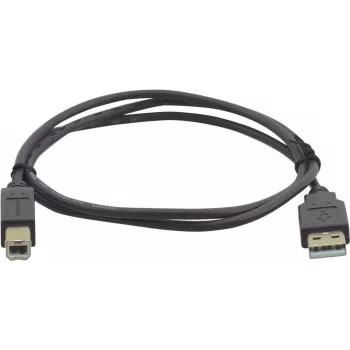 Kramer Electronics 0,9 m USB 2.0 kabelis USB-A male uz USB-B male, melns (96-0215003)
