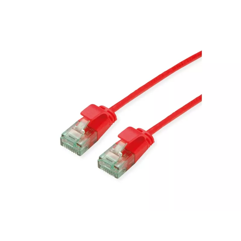 ROLINE RM UTP Patch kabelis Cat.6A/Class EA SLIM sarkans 2m 21.45.3415