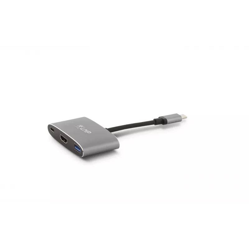 LMP USB-C Combo Hub - HDMI, 3x USB-A, USB-C PD 60W, 5Gbps, kosmosa pelēks alumīnijs MacBook 12 inch