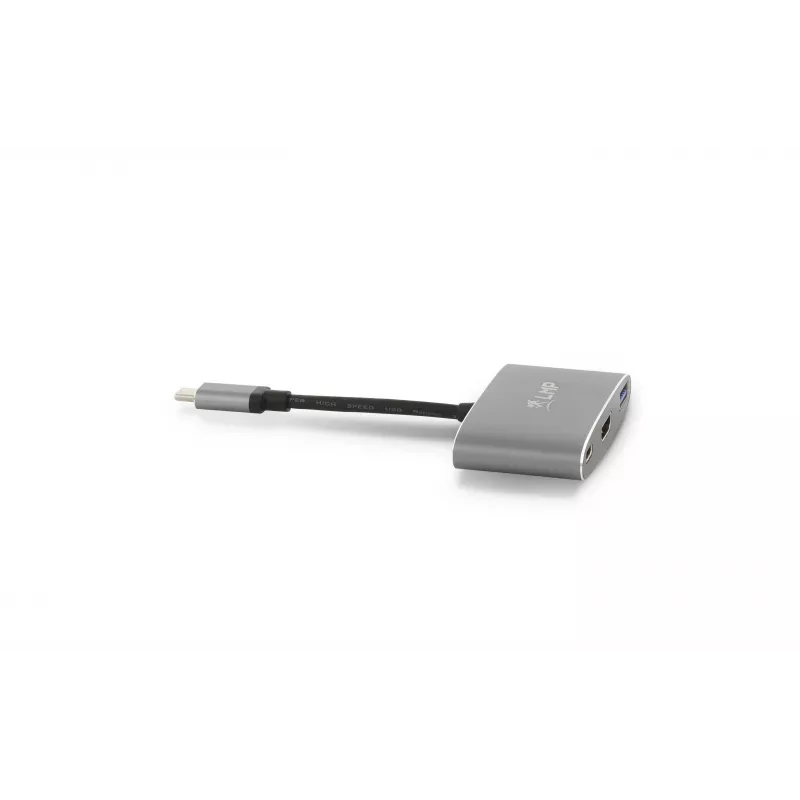 LMP USB-C Combo Hub - HDMI, 3x USB-A, USB-C PD 60W, 5Gbps, kosmosa pelēks alumīnijs MacBook 12 inch