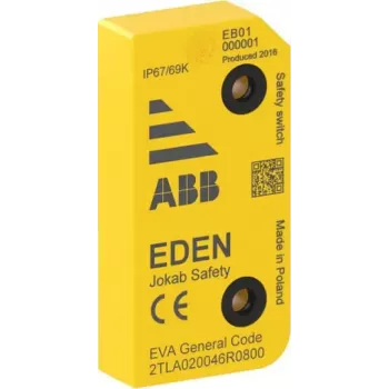 ABB EVA bezvadu drošības slēdzis ar RFID, 2 x OSSD, M12 8 kontaktu, IP67/IP69K 2TLA020046R0800