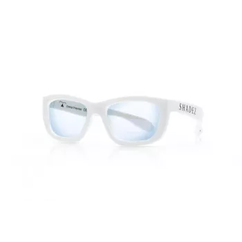 SHADEZ Blue Light White Teeny bērnu zilo gaismu bloķējošas brilles, 7-16 gadi