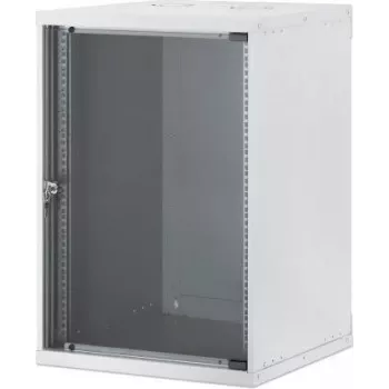 Intellinet 19 collu sienas montāžas tīkla skapis, Basic Line, 15 RU, 560 mm dziļums, pelēks (RAL 9005) 716789