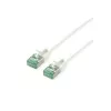 ROLINE RM U/FTP Cat.6A/Class EA Slim Patch Cable, balts, 0,15 m 21.45.3360