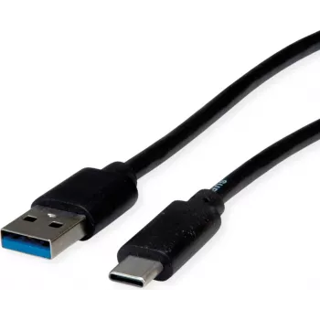 ROLINE RM USB 3.2 Gen 1 kabelis, USB A-C, ST/ST, melns, 3 m 11.45.9013