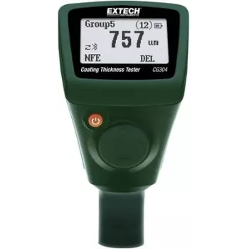 Extech CG304 pārklājuma biezuma mērītājs 0-2000 µm ar Bluetooth un USB