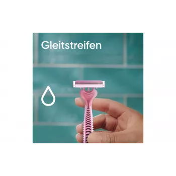 Gillette Simply Venus 3 vienreizlietojamās skuvekļi sievietēm, 3 asmeņi, MoistureRich josla, 6 gab.
