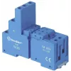 Finder 94.03 zilais skrūvju spaiļu ligzda 55.33/55.34 un 85 sērijas relejiem, 11 kontaktu, DIN sliedei/panelim, 10 A, 250 V AC