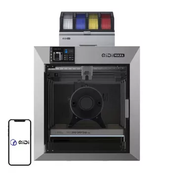QIDI Max 4 Combo 3D printeris, 325x325x325mm, CoreXY, 600mm/s, pilnībā noslēgts, Dual Gear Direct Drive