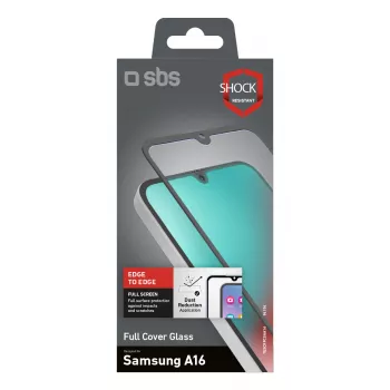 SBS MOBILE SBS Glas SP Full Cover Galaxy A16 (TESCRFCSAA16) rūdīts stikls ekrāna aizsargplēve