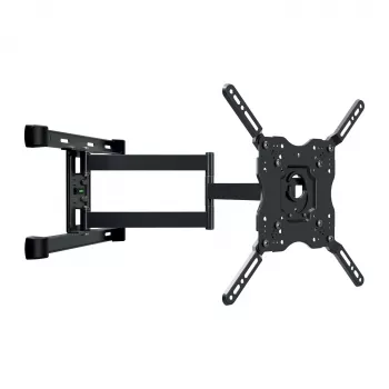 Vivanco Full-Motion TV sienas stiprinājums 32-65 collu ekrāniem līdz 45 kg, VESA 200x200 līdz 600x400, melns VVTVFMOR65INCH45KG