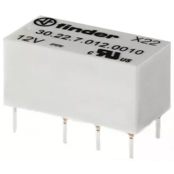 Finder Miniaturizēts PCB relejs 30.22.7.012.0020 DPDT 2A 12V DC