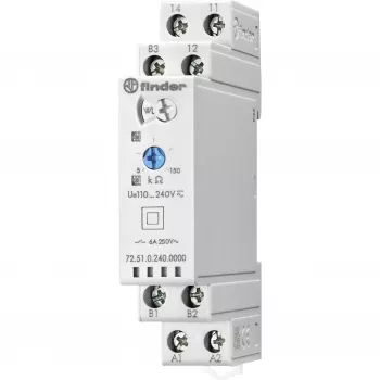 Finder 72.51.0.240.0000 sprieguma kontroles relejs, 240 V AC, 2 CO, DIN sliedei