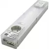 Finder LED vadības skapja apgaismojums ar Schuko kontaktligzdu, 6W, 1000lm, 4000K, balts/caurspīdīgs, 360mm 7L.55.8.230.4200