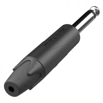 Neutrik NP2XX-NI-0 1/4 inch 2-polu telefona spraudnis, niķeļa kontakti, lodēšanas terminācija