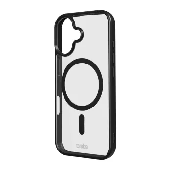 SBS vāciņš Apple iPhone 17 caurspīdīgi melns, saderīgs ar MagSafe TEMAGCOLIP1763K