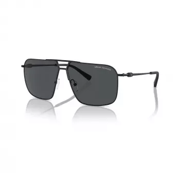 Armani Exchange vīriešu kvadrātveida saulesbrilles AX2050S609980 matēti melnas/tumši pelēkas 60mm