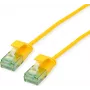 ROLINE RM UTP Patch Cable Cat.6A/Class EA SLIM dzeltena 1m 21.45.3423