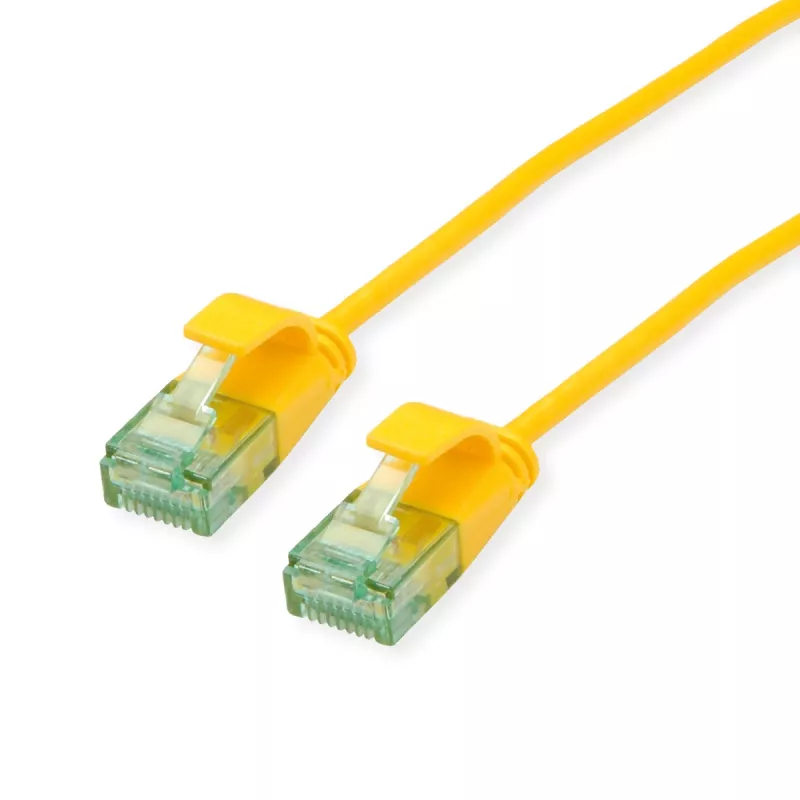 ROLINE RM UTP Patch Cable Cat.6A/Class EA SLIM dzeltena 1m 21.45.3423