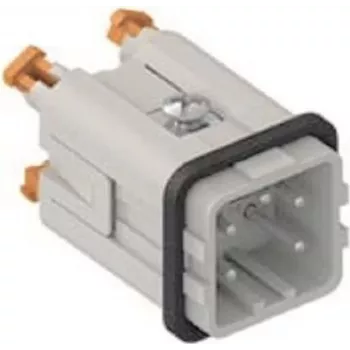 ILME CKSHM04 SQUICH vīrišķais ieliktnis 4P+PE 10A 400V sudraba kontakti, izmērs 21.21