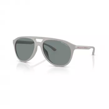 Armani Exchange vīriešu saulesbrilles AX4156SU83788, taisnstūra formas, matēti melns rāmis, tumši pelēkas lēcas, 59-17-145