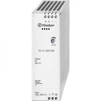 Finder 78.1A.1.230.2402 DIN sliedes barošanas bloks 24 VDC 5 A 120 W