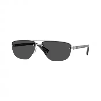 BURBERRY Vīriešu saulesbrilles BE3164 Pilot, ietvars Gunmetal, tumši pelēkas lēcas, 62mm BE3164-100587