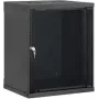 Intellinet 19 inch sienas montāžas skapītis, Basic Line, 12U, 400 mm dziļums, melns RAL 9005 (716697)