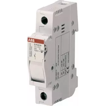 ABB STOTZ-KONTAKT E91/32PV drošinātāju slēdzis-atdalītājs, 2 polu, 32 A, 1000 V DC, gPV cilindriskie 10x38 mm, DIN sliedei 2CSM204713R1801