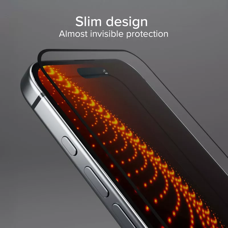 SBS Mobile rūdītā stikla ekrāna aizsargplēve Apple iPhone 16 / iPhone 15 / iPhone 15 Pro - 9H cietība, pret skrāpējumiem, oleofobais pārklājums, bez gaisa burbuļiem, 1 gab. TED3OSCRGLIP1661