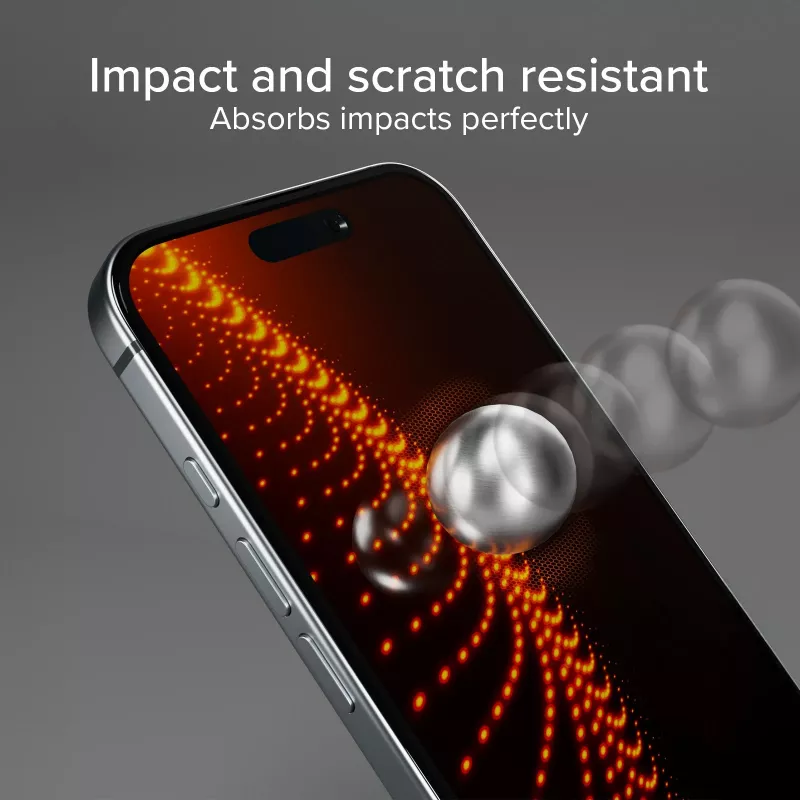 SBS Mobile rūdītā stikla ekrāna aizsargplēve Apple iPhone 16 / iPhone 15 / iPhone 15 Pro - 9H cietība, pret skrāpējumiem, oleofobais pārklājums, bez gaisa burbuļiem, 1 gab. TED3OSCRGLIP1661