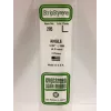 Evergreen polistirola L-profils 350 x 4 x 4 mm, 3 gab., balts