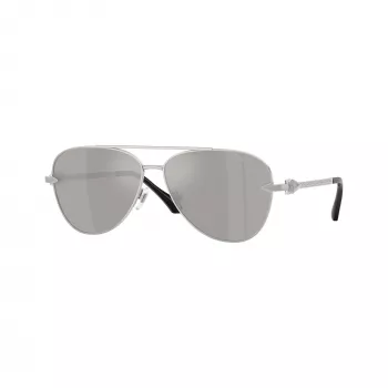 Versace VE2283-10006G vīriešu pilotastes saulesbrilles melnas/pelēkas spoguļlēcas 61mm