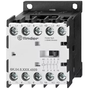 Finder Mini kontaktors 4 kW, spole 24 V AC (6K.04.8.024.4309)