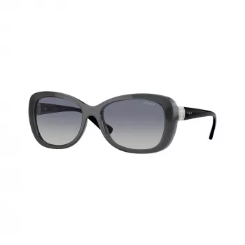 Vogue VO2943SB31324 sieviešu kaķa acs saulesbrilles, caurspīdīgi rozā rāmis, rozā spoguļa lēcas, 55mm