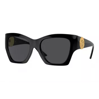 Versace VE4452 GB1/87 sieviešu kaķa acs saulesbrilles melnas/pelēkas 54mm